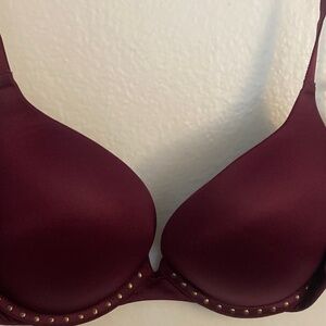Maroon studded Victoria secret bra